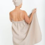 Women's Spa Wrap Towel with Velcro and Elastic - Image 11