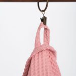 Organic Waffle Cotton Towel - Peach - Image 5