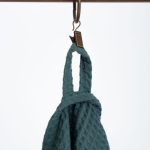 Organic Waffle Cotton Towel - Petrol - Image 5