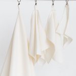 Organic Waffle Cotton Towel - Cream - Image 5