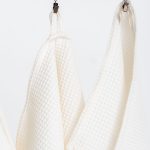 Organic Waffle Cotton Towel - Cream - Image 6