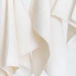 Organic Waffle Cotton Towel - Cream