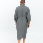 Long Waffle Fabric Robe for Men - Image 8