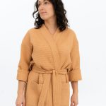 Long Waffle Fabric Robe for Women - Image 6