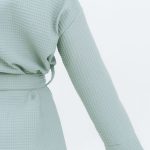 Long Waffle Fabric Robe for Women - Image 7