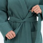 Long Waffle Fabric Robe for Women - Image 8