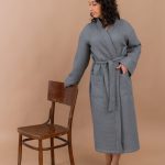 Long Waffle Fabric Robe for Women - Image 12