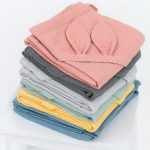 Waffle Fabric Towel with Bunny Ears - Image 3