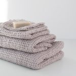 Honeycomb Waffle Towel - Powder - Image 7