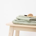 Honeycomb Fine Waffle Towel - Sage - Image 4
