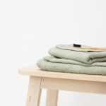 Honeycomb Fine Waffle Towel - Sage - Image 5