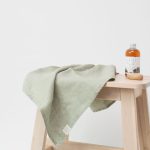 Honeycomb Fine Waffle Towel - Sage - Image 6