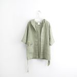 Linen Bathrobe for Kids - Sage - Image 2