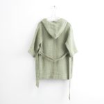 Linen Bathrobe for Kids - Sage - Image 4