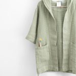 Linen Bathrobe for Kids - Sage - Image 5