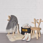 Wool Felt Omaking Basket - Dark Grey/Grey