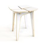 Woodpecker Wooden Stool - White - Image 5