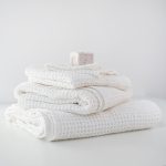 Honeycomb Waffle Towel - White - Image 4