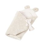 Baby Swaddle Wrap for Sleeping and Cuddling – Ecru - Image 2