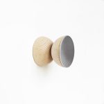 Beech Wood & Aluminium Wall Hook / Knob - Image 4