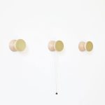 Beech Wood & Brass Wall Hook / Knob - Image 4