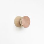 Beech Wood & Copper Wall Hook / Knob
