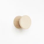 Beech Wood Wall Hooks / Knobs – 2 pcs - Image 7