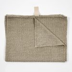 Big Linen Towel - Textured Grey - Image 3