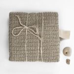 Big Linen Towel - Textured Grey - Image 8