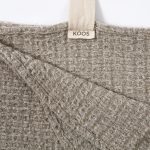 Big Linen Towel - Textured Grey - Image 7