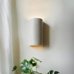 Ceramic wall light CURVE - Beige Spotted Brown - Image 9