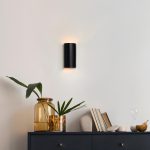 Ceramic wall light CURVE - Black - Image 9