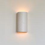 Ceramic wall light CURVE - Raw White