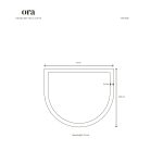 Ceramic wall light CURVE - Raw White - Image 9