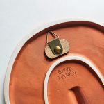 Ceramic Wall Mask – Textured Terracotta Orange - Image 8