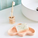 Ceramic Wave Tray – Peach Triangle