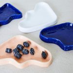 Ceramic Wave Tray – Peach Triangle - Image 5