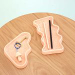 Ceramic Wave Tray – Rectangular Peach - Image 2