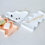 Ceramic Wave Tray – White Triangle - Image 2