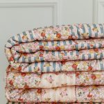 Cotton Quilted Patchwork Blanket + Pillow Set Small - Summer Garden - Image 4