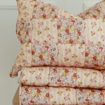 Cotton Quilted Patchwork Blanket + Pillow Set Small - Spring Garden