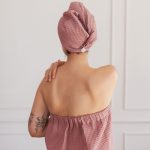 Cotton Waffle Sauna Wrap With Velcro - Image 2