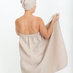 Cotton Waffle Sauna Wrap With Velcro - Image 4