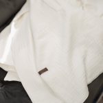 Soft Muslin Cotton Blanket - Ivory White