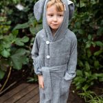Bamboo Terry Bathrobe BUNNY - For TODDLERS (Size 82/86-116) - Image 3