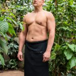 Spa Wrap for Men - Cotton Waffle - Image 3