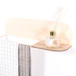 Steel & Wood Towel Rack - Beige