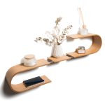 Floating Wooden Wall Shelf - Luno - Image 3