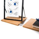 Floating Wooden Wall Shelf - Oval