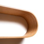 Floating Wooden Wall Shelf - Oval - Image 6